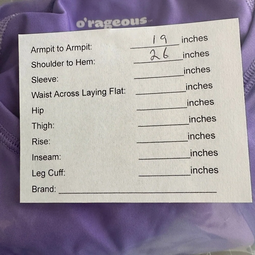 O'rageous Rash Guard Juniors XL Purple Retro Floral Raglan UPF 50 Swim Top
